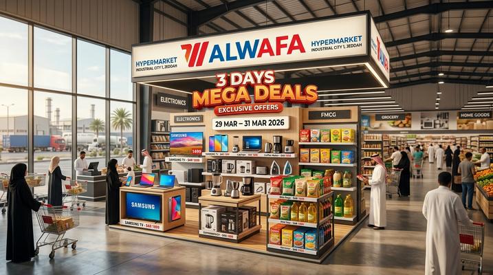 ALWAFA 3 Days Mega Deals in Jeddah, Saudi Arabia – March 29 to 31, 2026