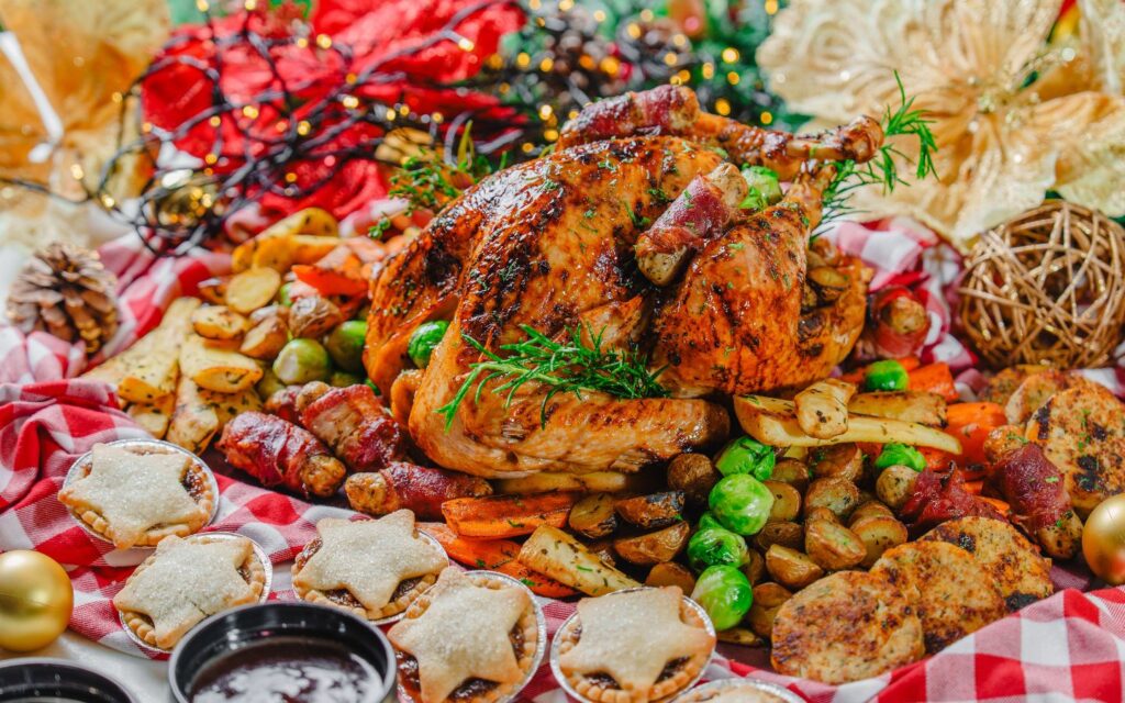 Mr. Toad’s Christmas turkey takeaway box with classic trimmings in Dubai
