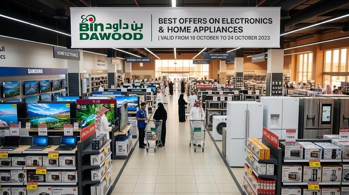 عروض بن داود السعودية على الأجهزة الكهربائية والإلكترونيات من 22 أبريل حتى 5 مايو 2026