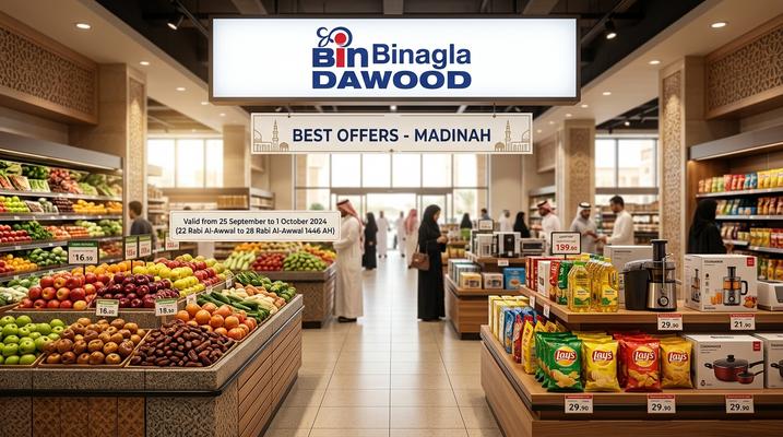 أقوى عروض بن داود في المدينة المنورة السعودية - خصومات تصل إلى 67% حتى 19 مايو 2026