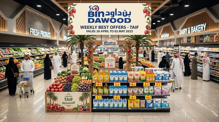عروض بن داود الأسبوعية في الطائف السعودية من 8 حتى 14 أبريل 2026 – خصومات تصل إلى 74%