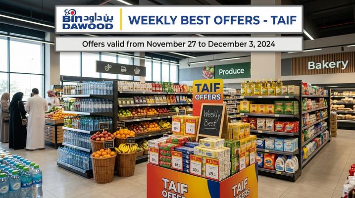 Bin Dawood Weekly Best Offers in Taif – 29 Apr to 05 May 2026 | Huge Savings on Groceries, Electronics & More