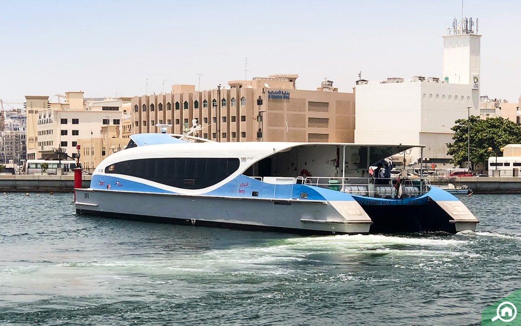 Dubai Ferry and marine transport offering scenic city water routes