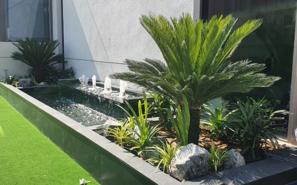 Aswat Al Madina villa landscaping and 3D garden design in Dubai