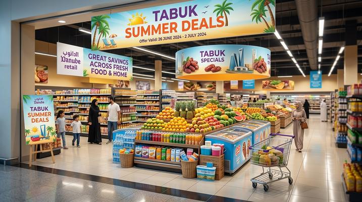 Danube Summer Deals Tabuk KSA 2026: Massive Discounts on Groceries, Baby Care, Luggage & More (July 1–14)