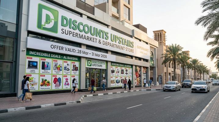 Discounts Upstairs Incredible Deals in Al Barsha, Dubai – UAE Offers 28–31 Mar 2026