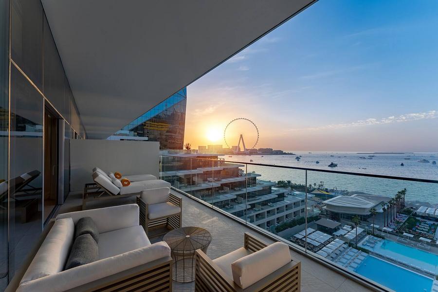 FIVE LUXE hotel exterior at Jumeirah Beach Residence