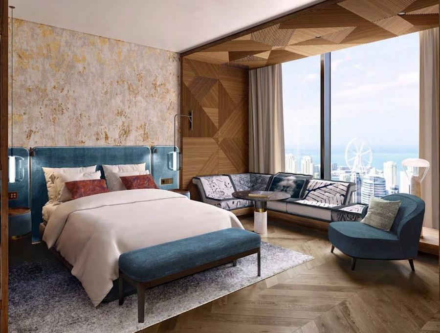 SO/ Uptown Dubai hotel in diamond-cut supertower