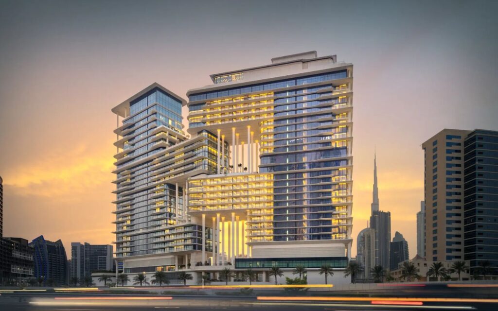 The Lana Residences Dorchester Collection penthouse overlooking the Burj Khalifa district