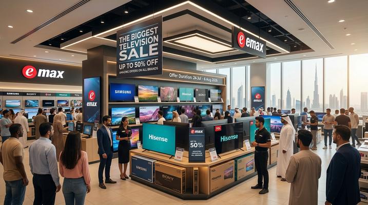 Emax Biggest Television Sale in Abu Dhabi, UAE – Save Big on TVs & More (24 Jul – 06 Aug 2026)