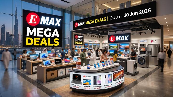 Emax Mega Deals UAE: Up to 64% Off Electronics, TVs & Audio – 20-30 Jun 2026
