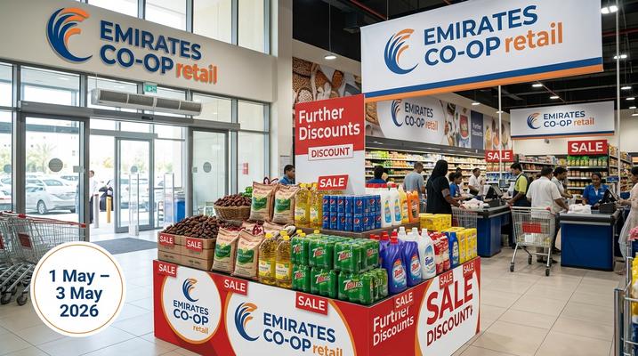 خصومات جمعية الإمارات التعاونية الإضافية في الإمارات من 1 إلى 3 مايو 2026