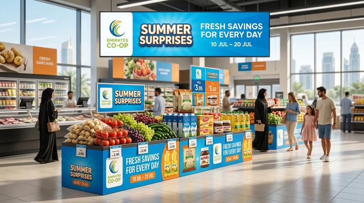 Emirates Co-operative Society Summer Surprises: Up to 59% Off in Dubai, UAE (10–20 July 2026)
