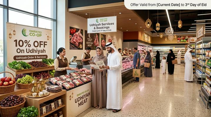 Emirates Co-Operative Society Udhiyah Deals: 10% Off Meat Carcasses in UAE This May 2026