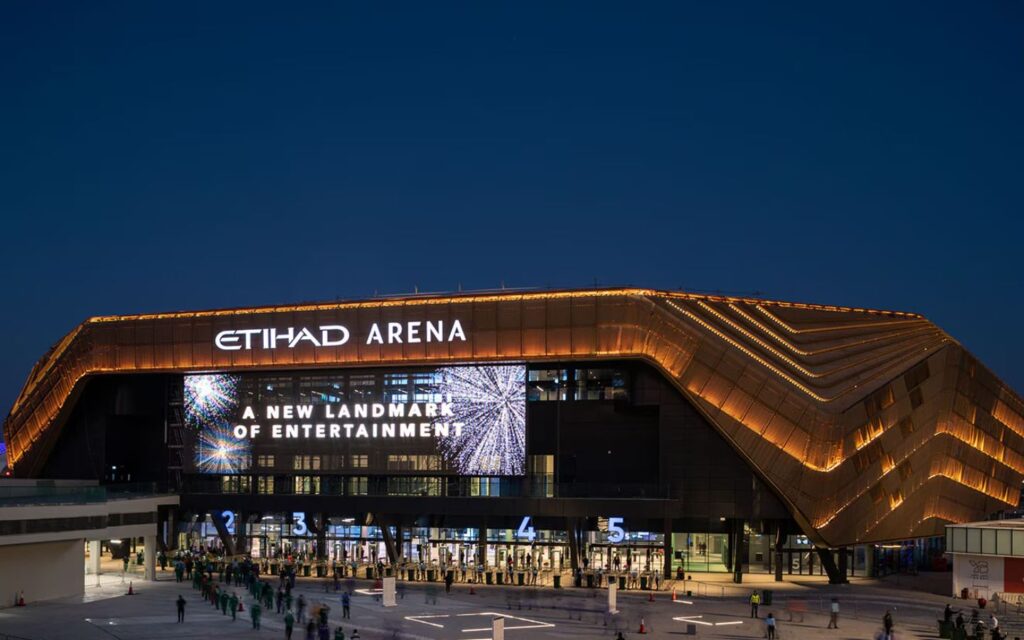 Etihad Arena Abu Dhabi waterfront exterior and visitor guide