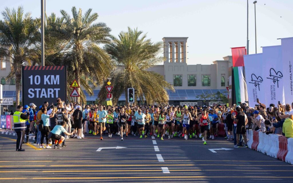 10 km road race participants at Dubai Marathon 2026