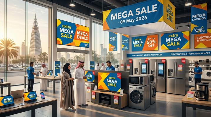 عروض أكسترا تخفيضات كبرى في الرياض السعودية من 25 أبريل حتى 9 مايو 2026