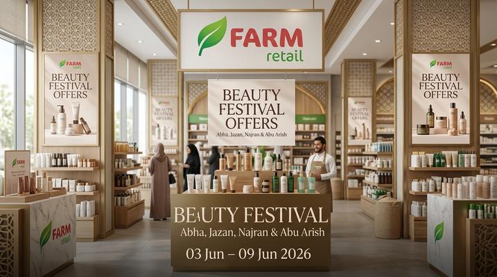 Farm Superstores Beauty Festival Offers in Abha, Jazan, Najran & Abu Arish – Up to 61% Off (03-09 June 2026)