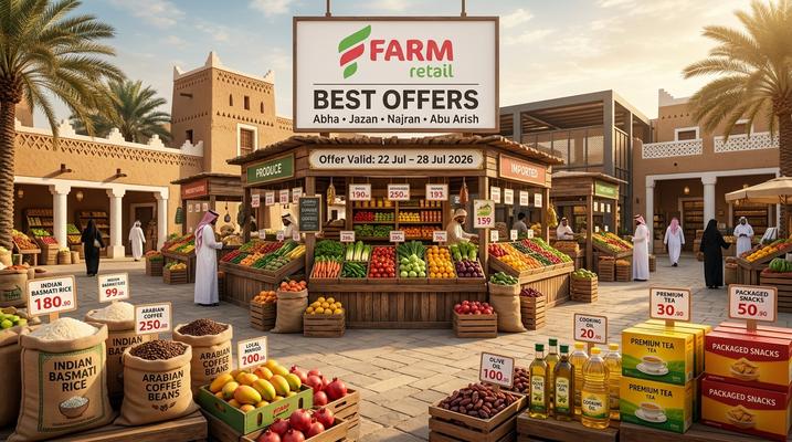 Farm Superstores Best Offers – Abha, Jazan, Najran & Abu Arish | 22–28 Jul 2026 | Saudi Arabia