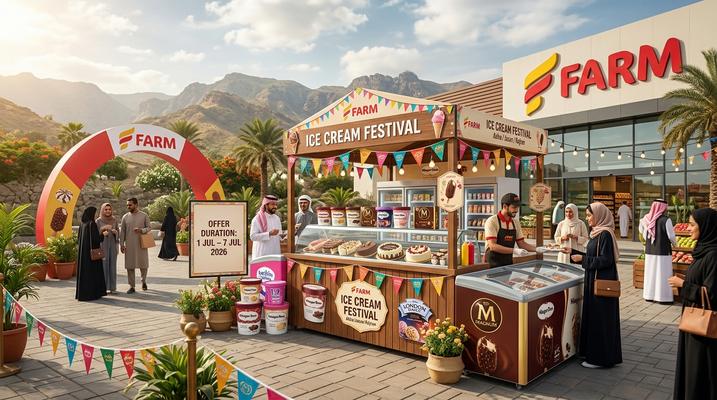 Farm Superstores Ice Cream Festival Offers: Up to 49% Off in Abha, Jazan, Najran & Abu Arish, Saudi Arabia – 1-7 Jul 2026