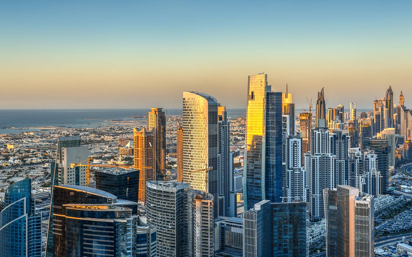 Business Bay skyline near nurseries and daycare