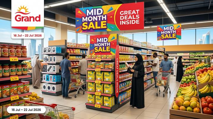 Grand Hypermarket Mid Month Sale Deals in Doha, Qatar – 16–22 July 2026