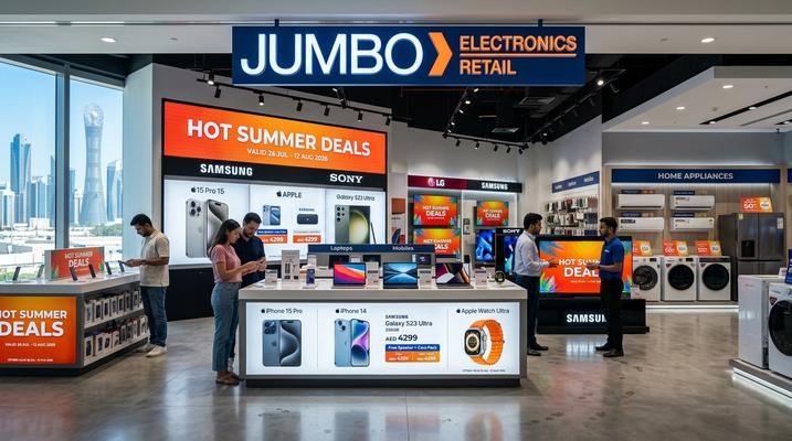Jumbo Electronics Hot Summer Deals Qatar: Best Offers in Doha, Al Rayyan, Wakra | 26 Jul – 12 Aug 2026