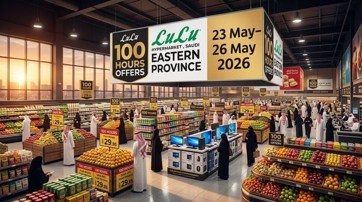 LuLu 100 Hours Offers – Eastern Province, Saudi Arabia (May 23–26, 2026)