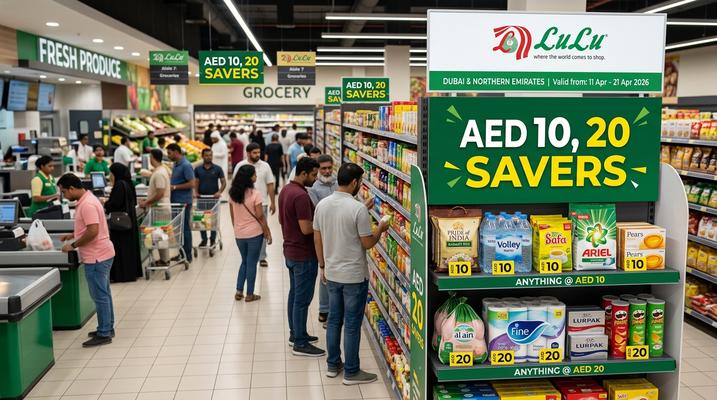 عروض اللولو توفير 10 و 20 درهم في دبي والإمارات الشمالية من 11 حتى 21 أبريل 2026
