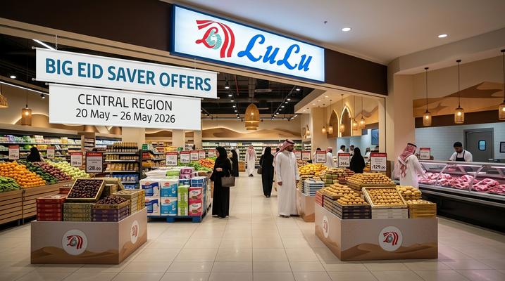 LuLu Big Eid Saver Offers in Central Region Saudi Arabia – Up to 58% Off | 20-26 May 2026