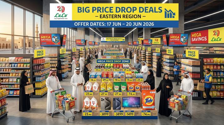 LuLu Big Price Drop Deals in Khobar, Dammam & Eastern Saudi Arabia – Save Up to 68%