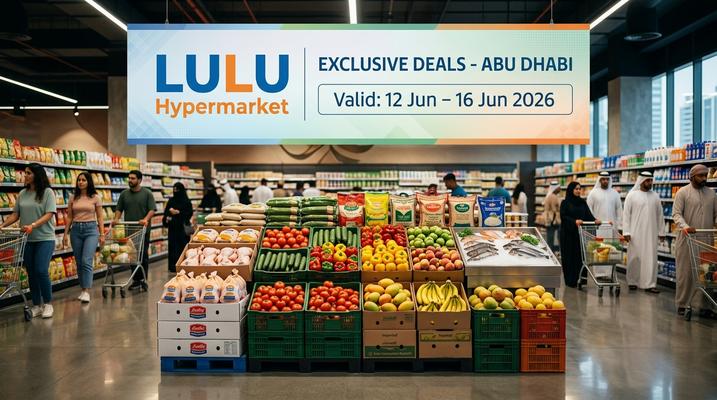 LuLu Exclusive Deals Abu Dhabi UAE: Up to 77% Off Electronics, Cookware & Groceries (14-16 June 2026)
