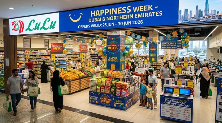 عروض اللولو أسبوع السعادة في دبي والإمارات الشمالية – تخفيضات حتى 46% حتى 30 يونيو 2026