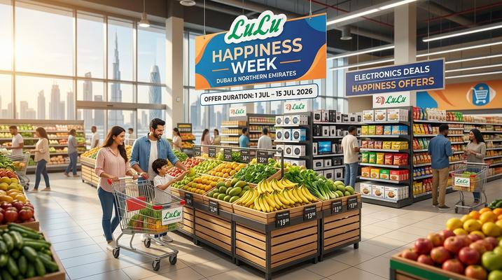 Lulu Happiness Week UAE Offers in Dubai & Northern Emirates | 02-15 July 2026