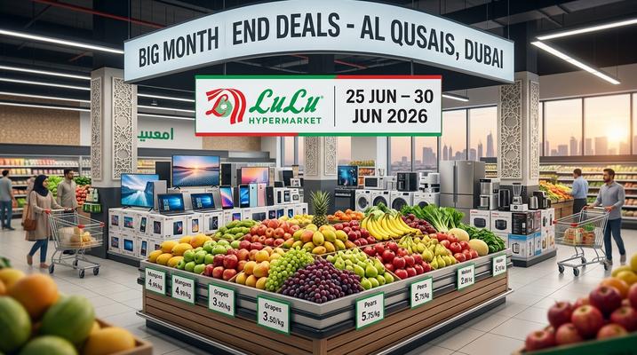 عروض اللولو الضخمة نهاية الشهر في القصيص دبي يونيو 2026 – توفير يصل إلى 67%