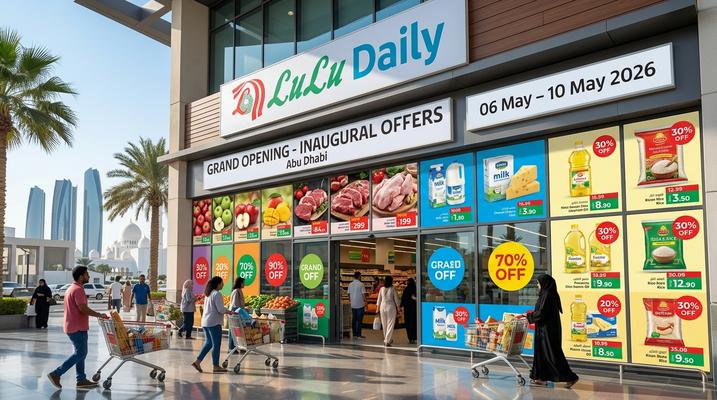 Lulu Inaugural Offers Abu Dhabi – Up to 64% Off Electronics, Grocery & More (8–10 May 2026)
