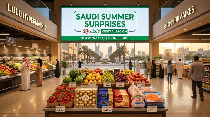 Lulu Saudi Summer Surprises Central Region Offers – Riyadh, Hail, Al Kharj, Unaizah – 01-07 Jul 2026