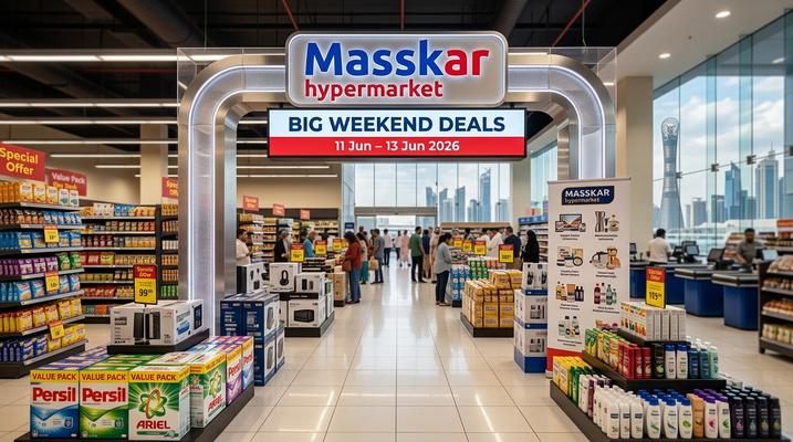 Masskar Hypermarket Big Weekend Deals – Best Offers in UAE, Qatar (11-13 Jun 2026)