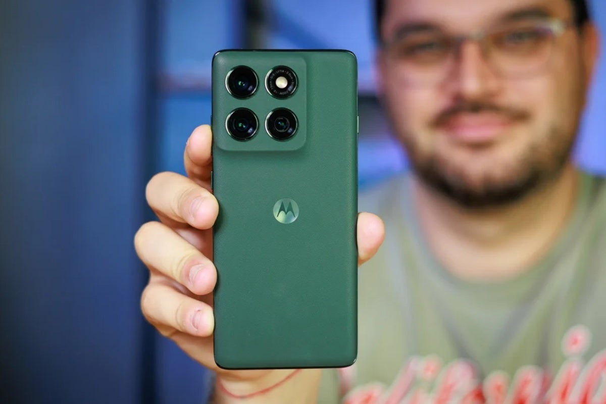 Motorola Edge 2025 back design showing premium build quality