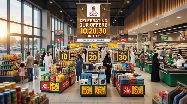 Nesto 10, 20, 30 SAR Offers in Al Kharj & Buraydah – 13-19 May 2026
