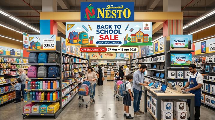 Nesto Back To School Sale in UAE – Incredible Deals from 27 Mar to 15 Apr 2026