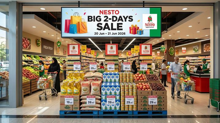 Nesto Big 2-Days Offers UAE – Up to 51% Off Fresh Seafood & Electronics | 20-21 Jun 2026