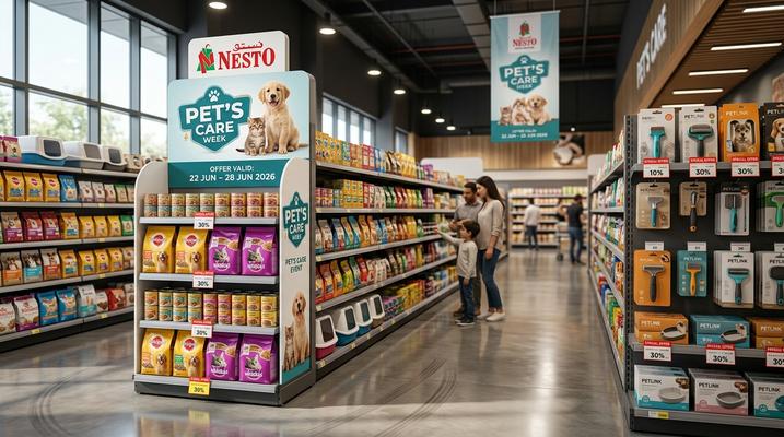 Nesto UAE Pet's Care Offers: Up to 72% Off Cat & Dog Food (22-28 June 2026)