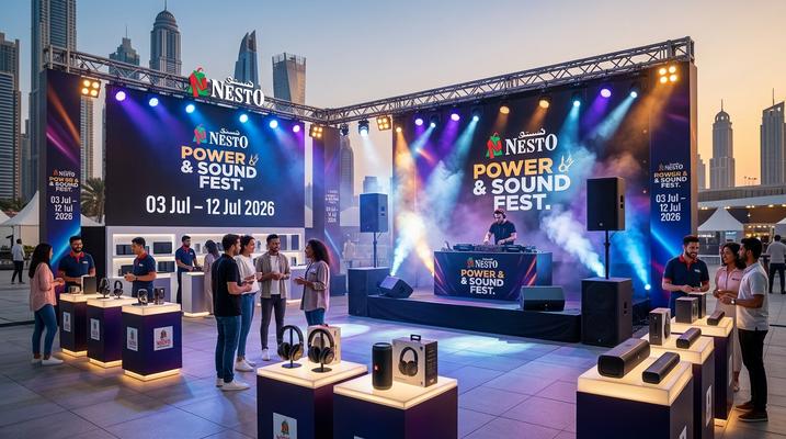 Nesto Power & Sound Fest Deals UAE: July 7-12, 2026 in Sharjah, Ajman, Dubai, Fujairah, Ras Al Khaimah