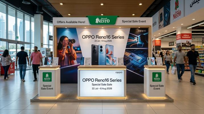 Nesto UAE: OPPO Reno16 Series Deals – Free Gifts & Vouchers (22 Jul–6 Aug 2026)