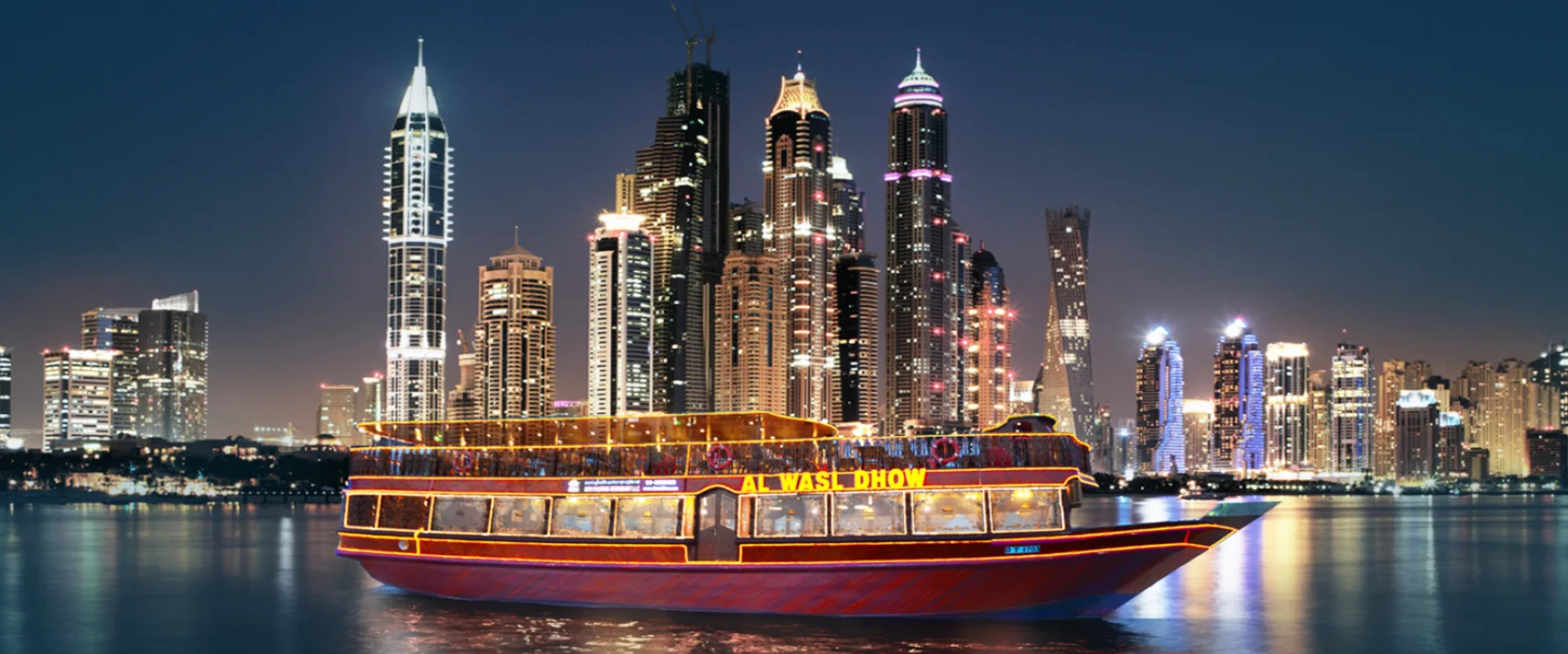New Year’s Eve dhow and yacht dinner cruises for families in Dubai