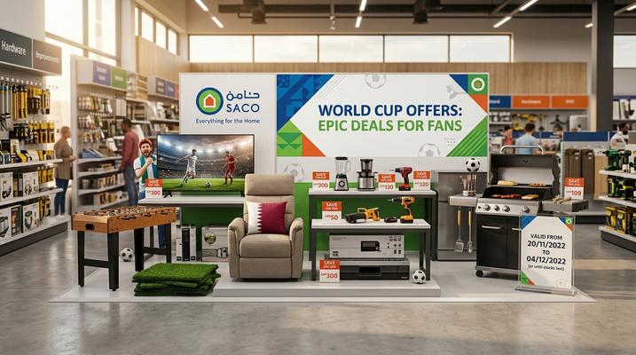 عروض ساكو كأس العالم في السعودية: تخفيضات رائعة حتى 30 يونيو 2026