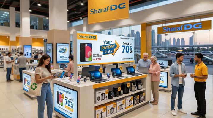 Sharaf DG Payday Plan Sale – Up to 70% Off in UAE (Valid May 3-5, 2026)