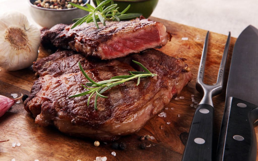 Australian-style steak served in a Dubai restaurant