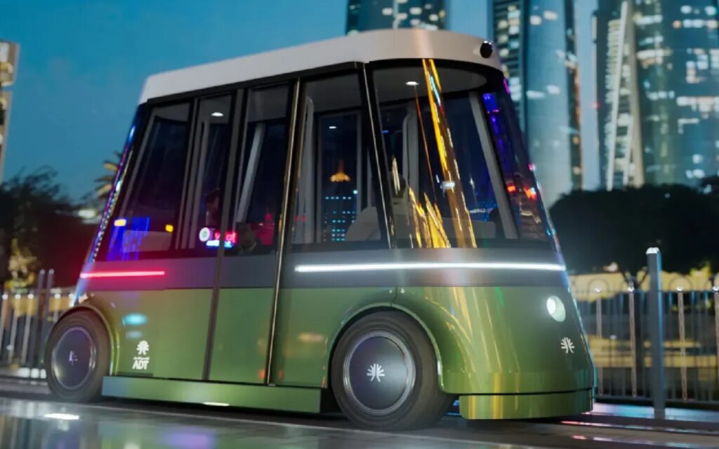 Map and renderings of Abu Dhabi metro, tram, and road connectivity plans
